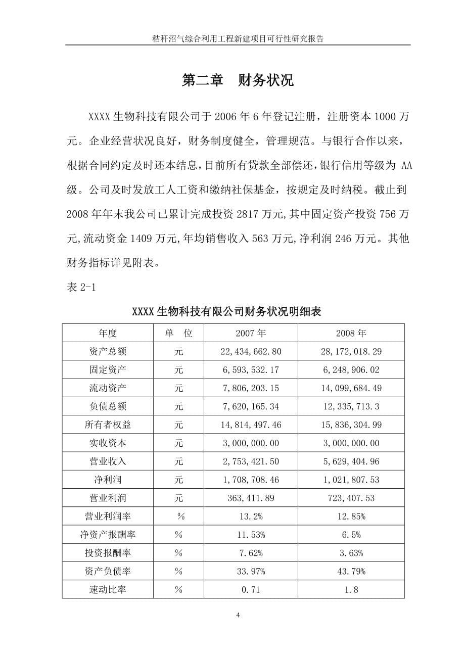 秸秆沼气综合利用工程新建项目可行性谋划书.doc_第5页