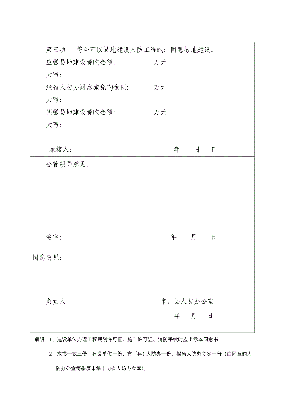 建设项目人民防空审查批准书.doc_第2页