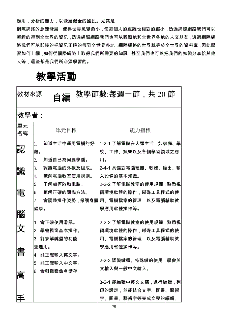 九十六学年度上学期各年级资讯教育课程设计.doc_第2页