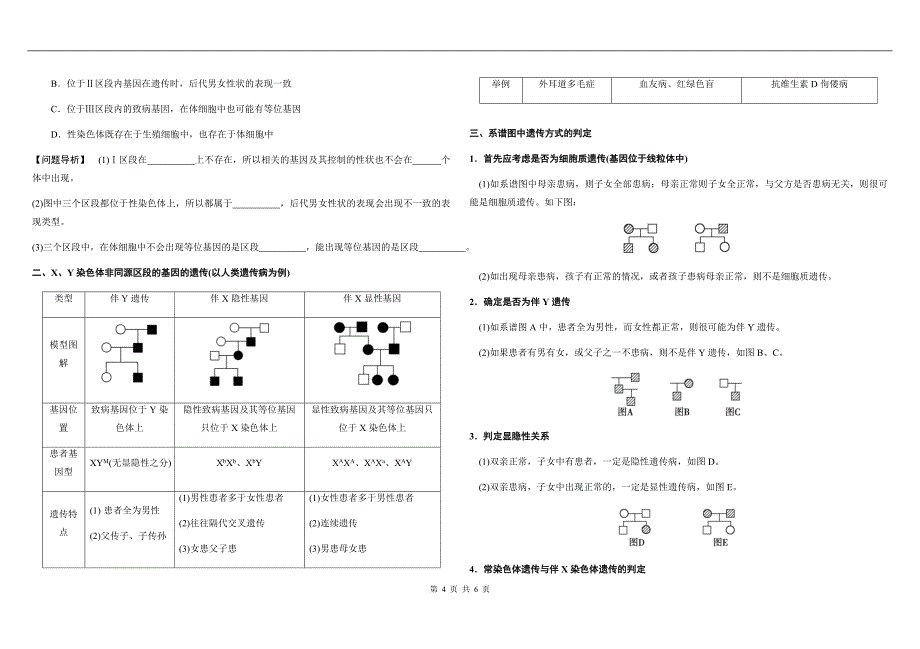 (完整版)伴性遗传学案.doc_第4页