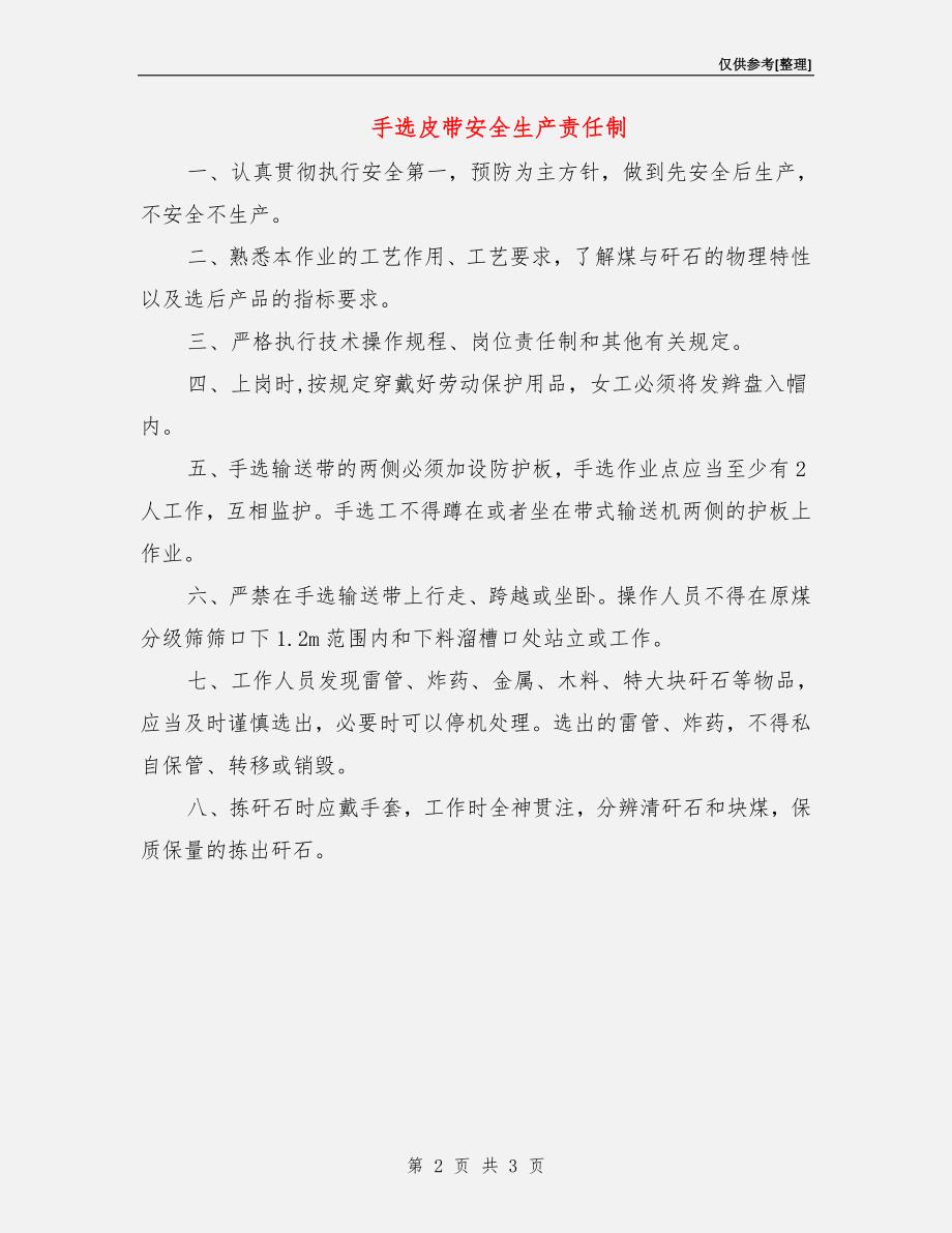 手选皮带安全生产责任制.doc_第2页