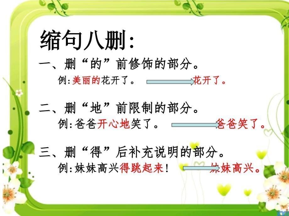 人教部编版小学语文三年级下册-缩句-名师教学课件PPT_第5页