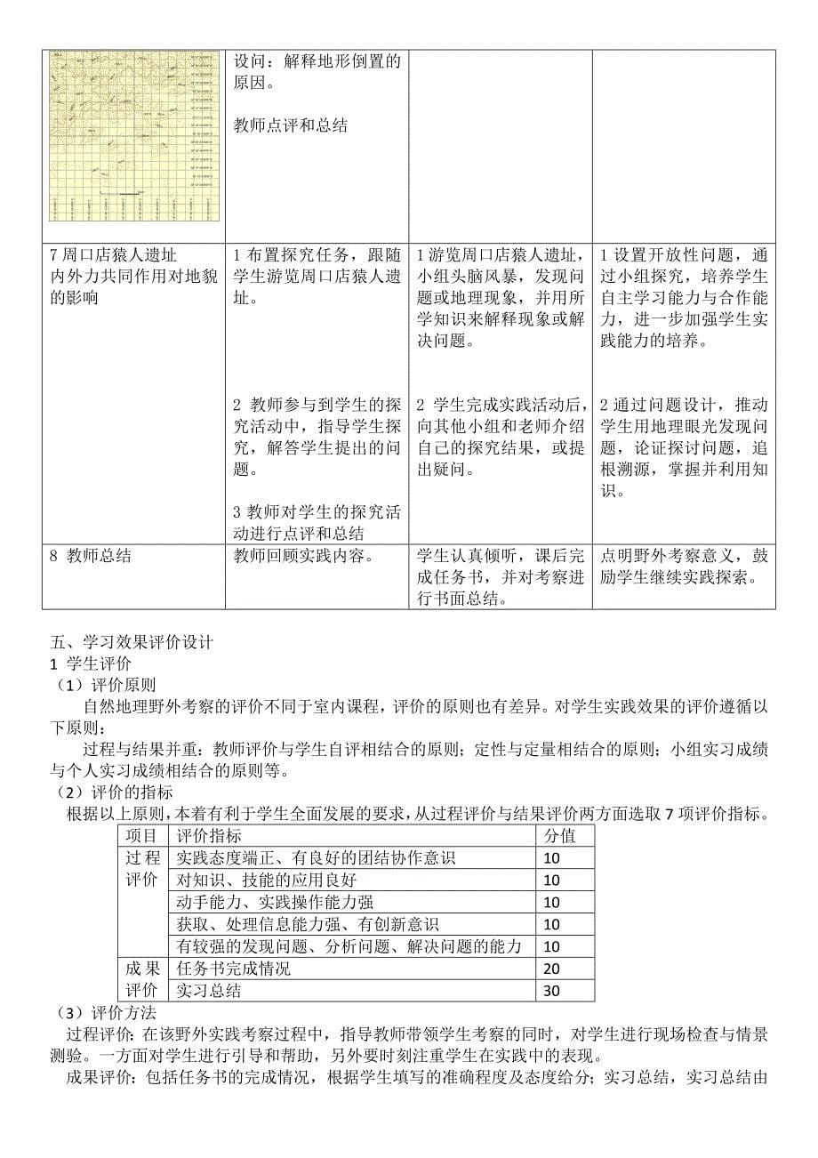 十渡—周口店地区自然地理野外考察课教学设计.doc_第5页