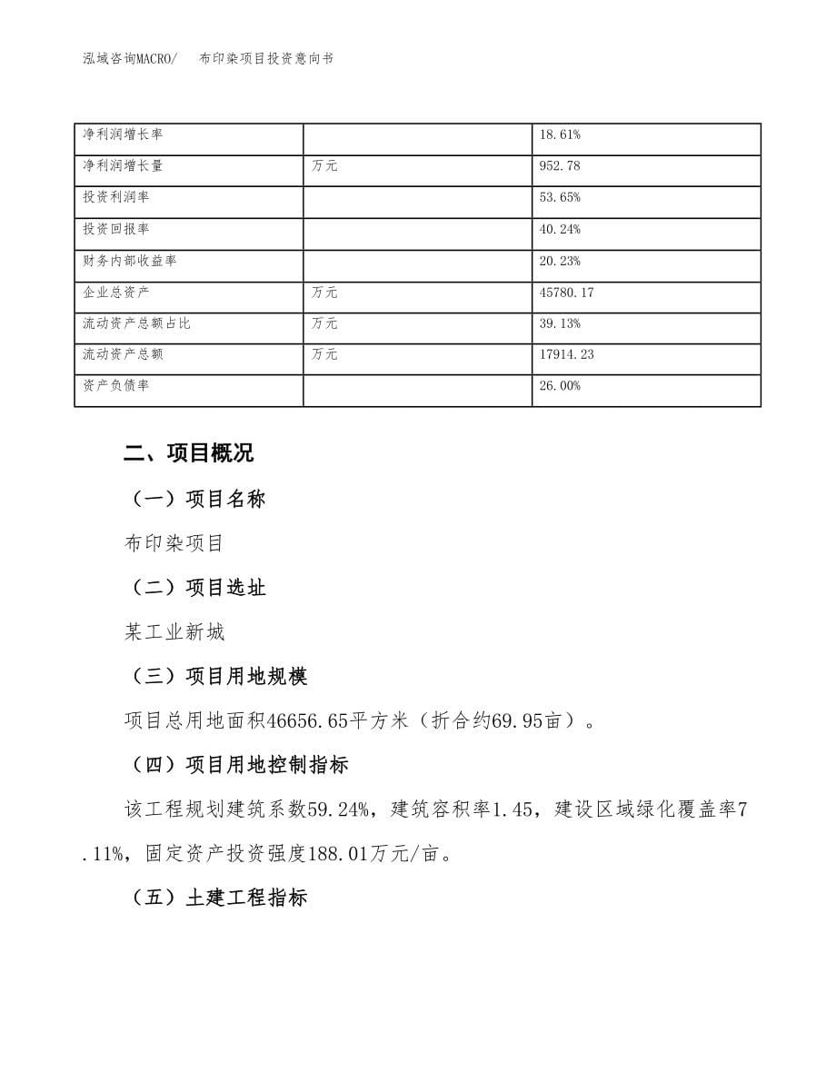 布印染项目投资意向书(总投资19000万元).docx_第5页