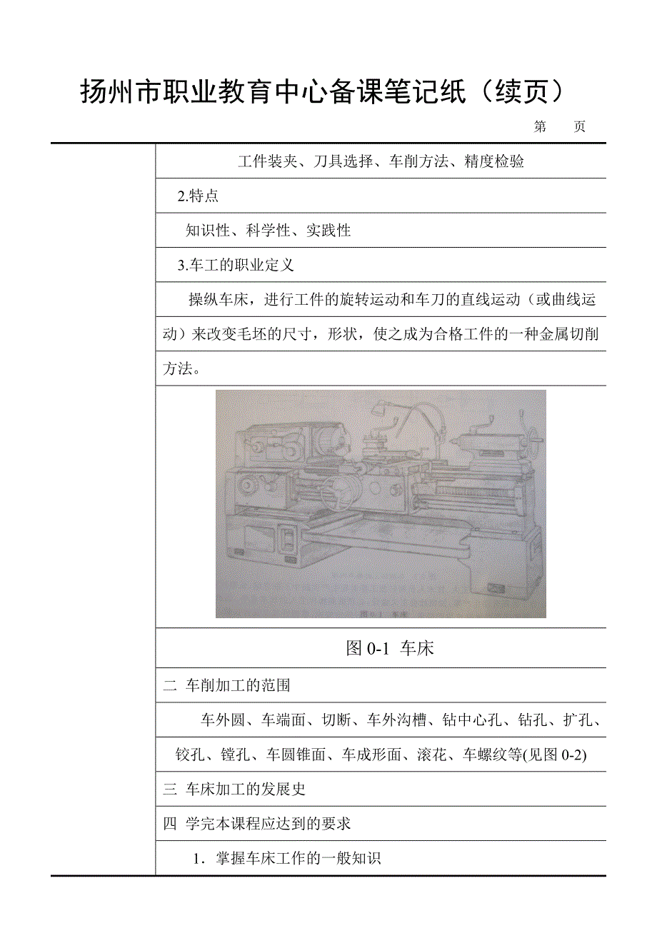 车工工艺与技能训练第一章 车削加工的基本知识.doc_第4页