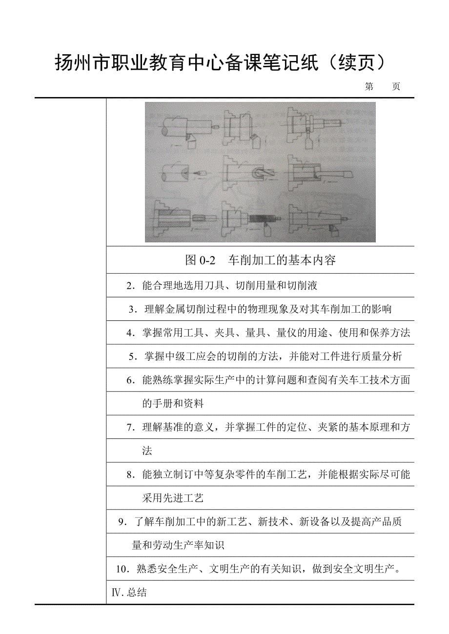 车工工艺与技能训练第一章 车削加工的基本知识.doc_第5页