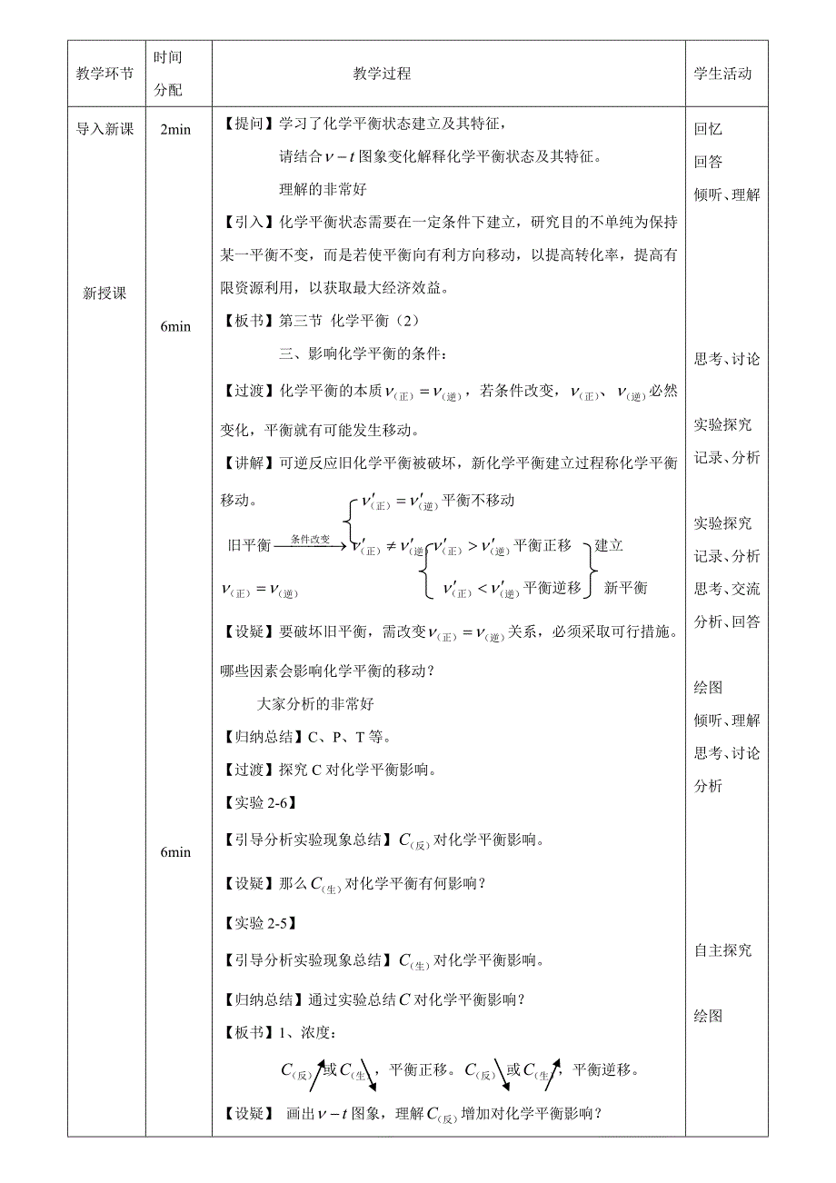 《影响化学平衡移动因素》教学设计.doc_第3页