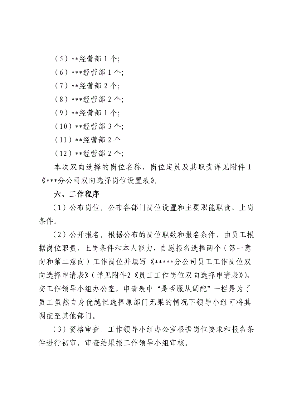 关于员工工作岗位双向选择实施方案_第3页