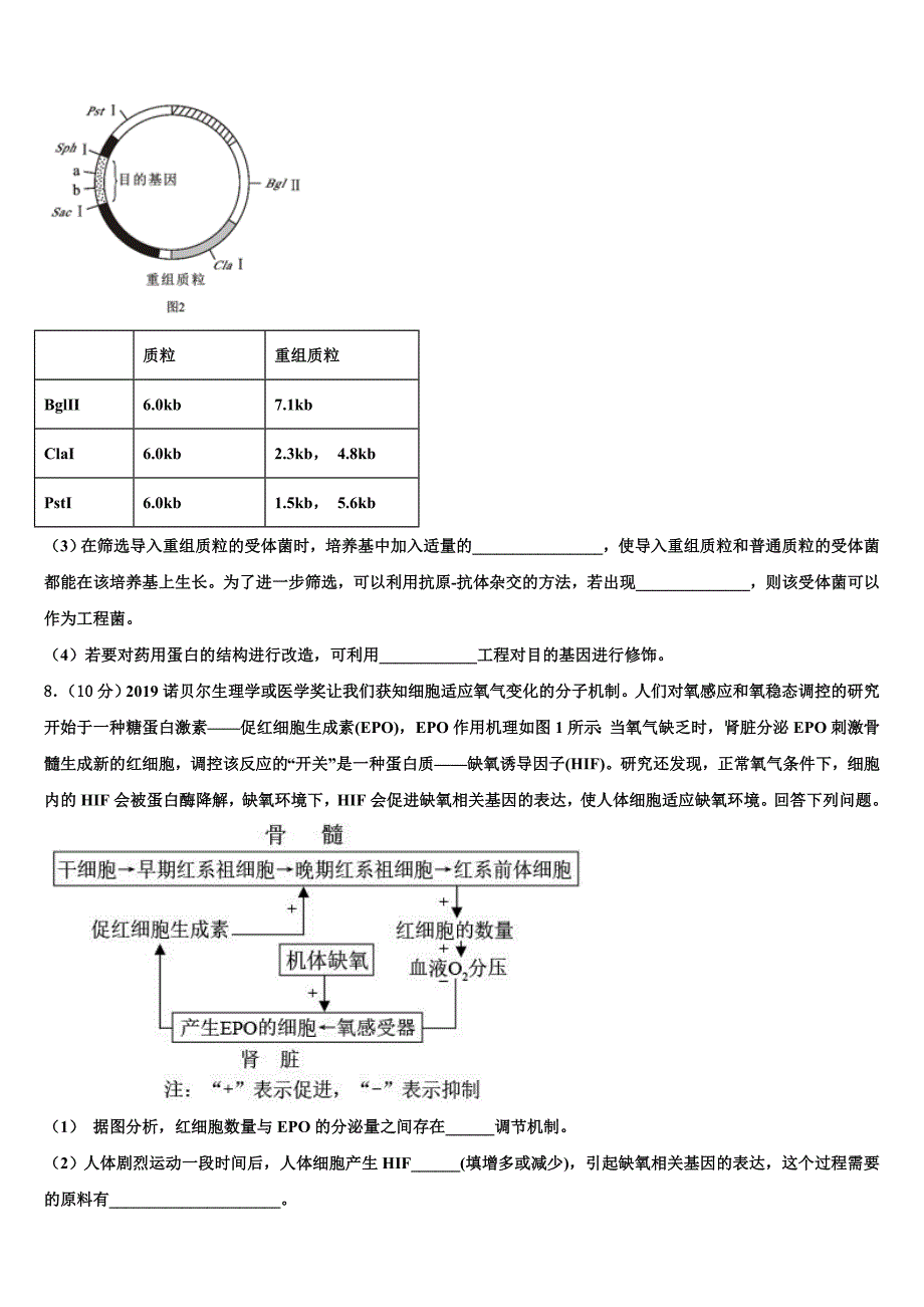 2023学年湖南省怀化市中方县第二中学高三考前热身生物试卷(含解析）.doc_第3页