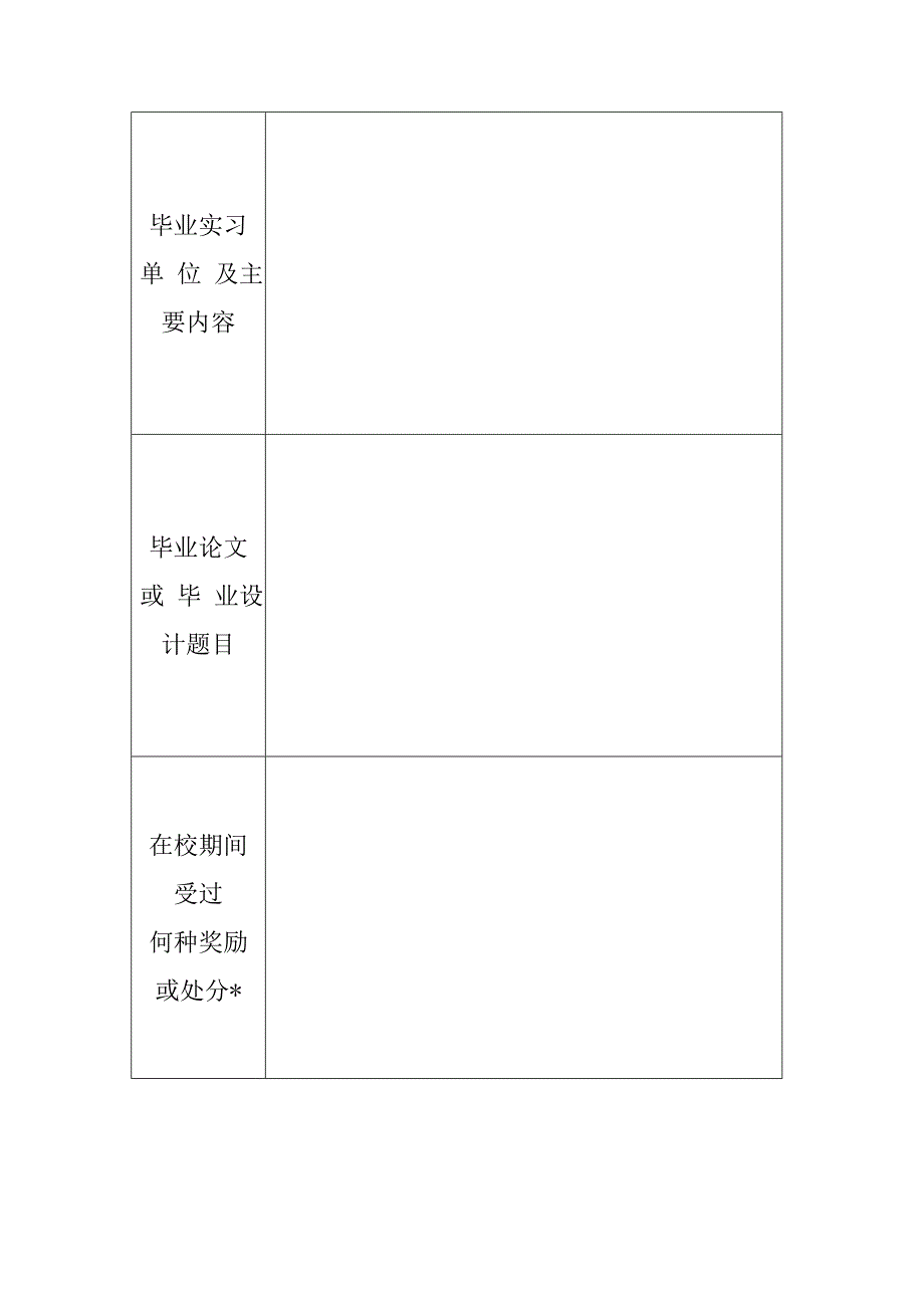 国家开放大学毕业生登记表_第4页