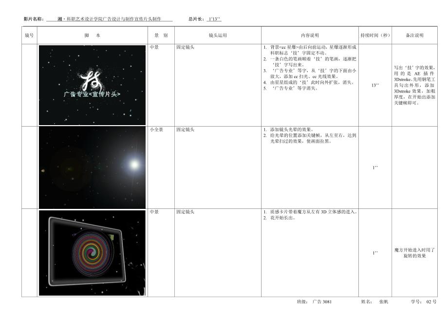 影视分镜头脚本模板7705 （精选可编辑）.docx_第1页