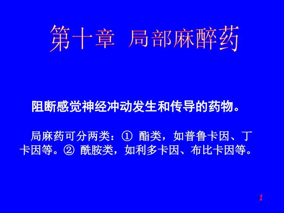 ppt10大学药理学课件_第1页