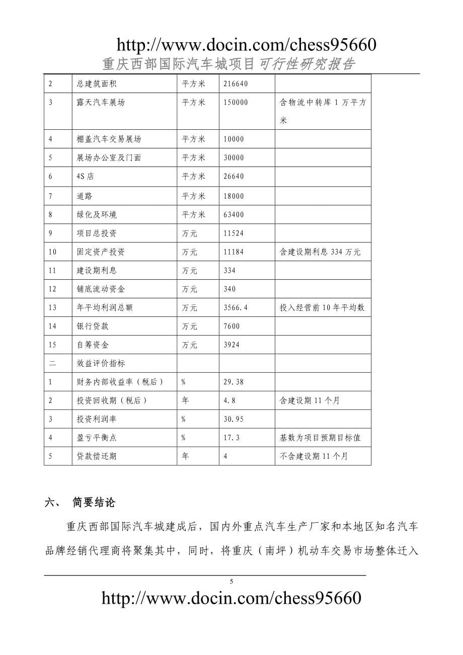 重庆西部国际汽车城可行性研究.doc_第5页