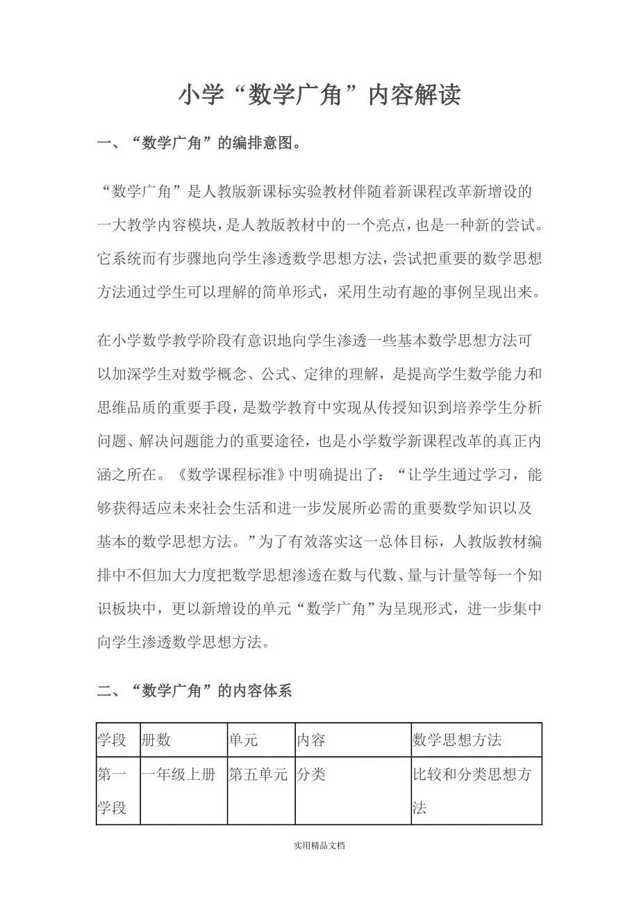 小学数学广角内容解读（经典实用）_第1页