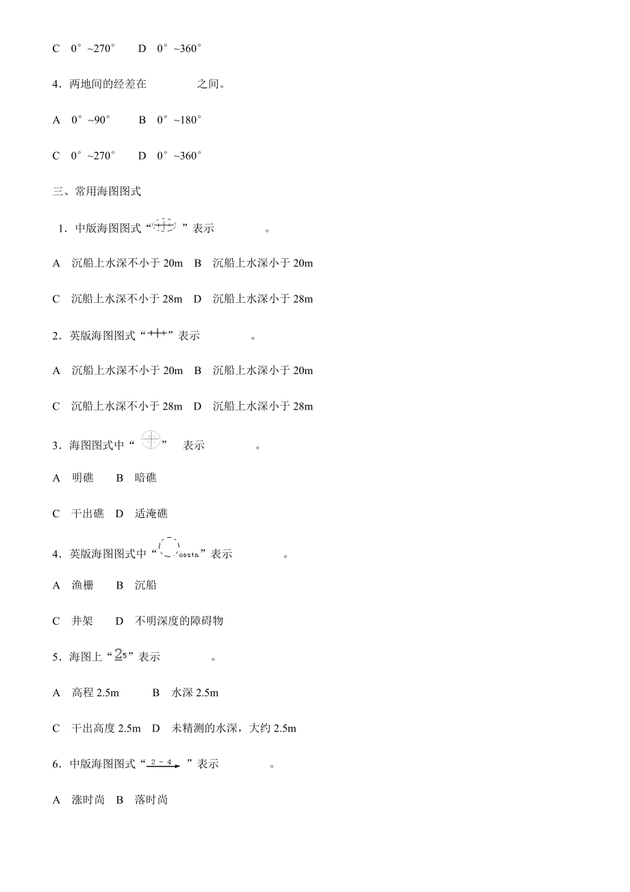 2024年新版适任考试水手业务试题库_第2页