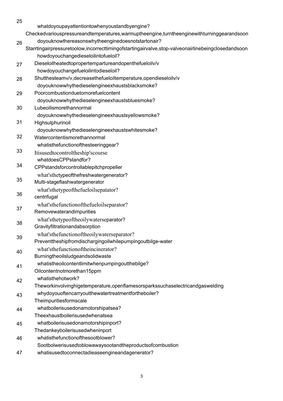 三管轮轮机英语听力与会话问答要点参考_第3页