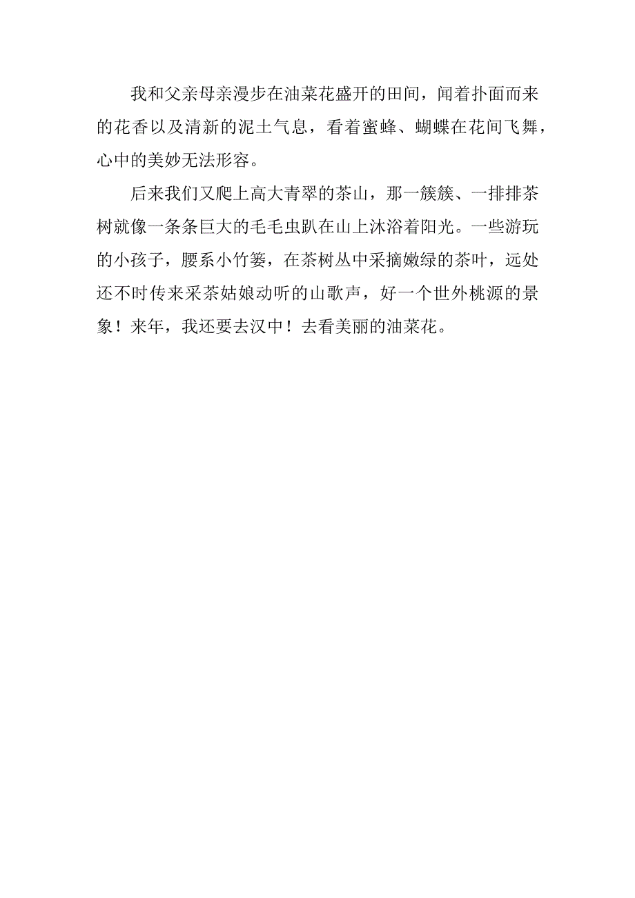 2024年写油菜花的小学生作文三百字鉴定_第4页